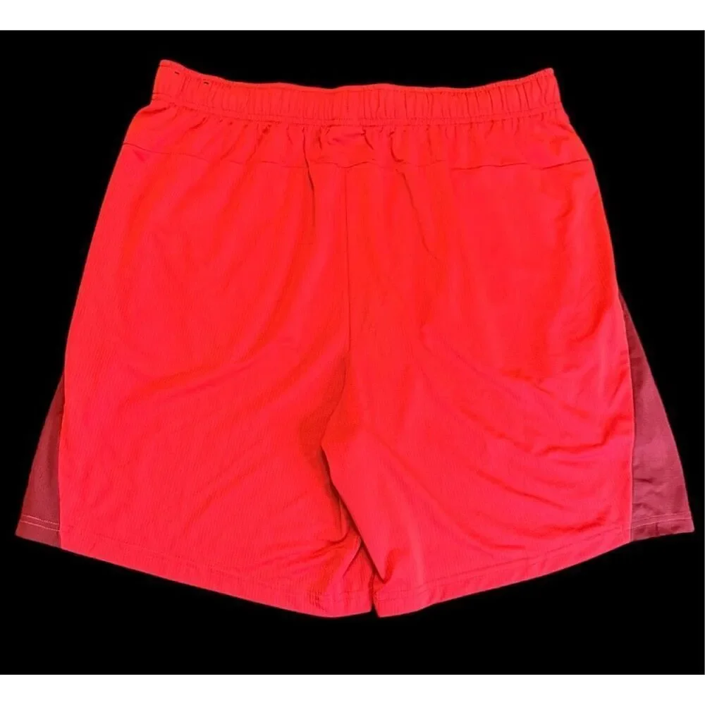Nike Men's Red Dri-Fit Standard Fit Athletic Shorts XL